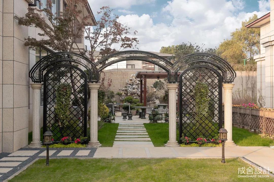 庭院-常州別墅中式裝修 庭院-常州別墅中式裝修