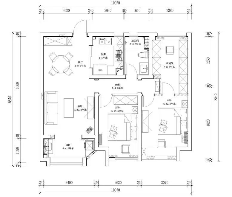 上海私宅設(shè)計(jì)-平面圖2