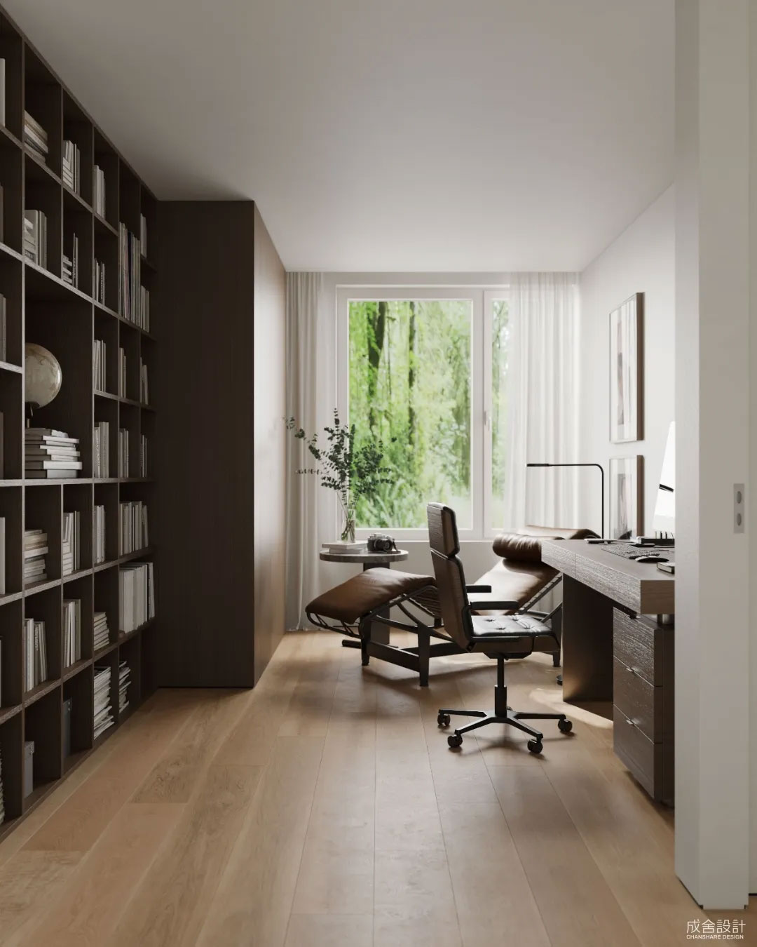 書房-常州別墅中式裝修